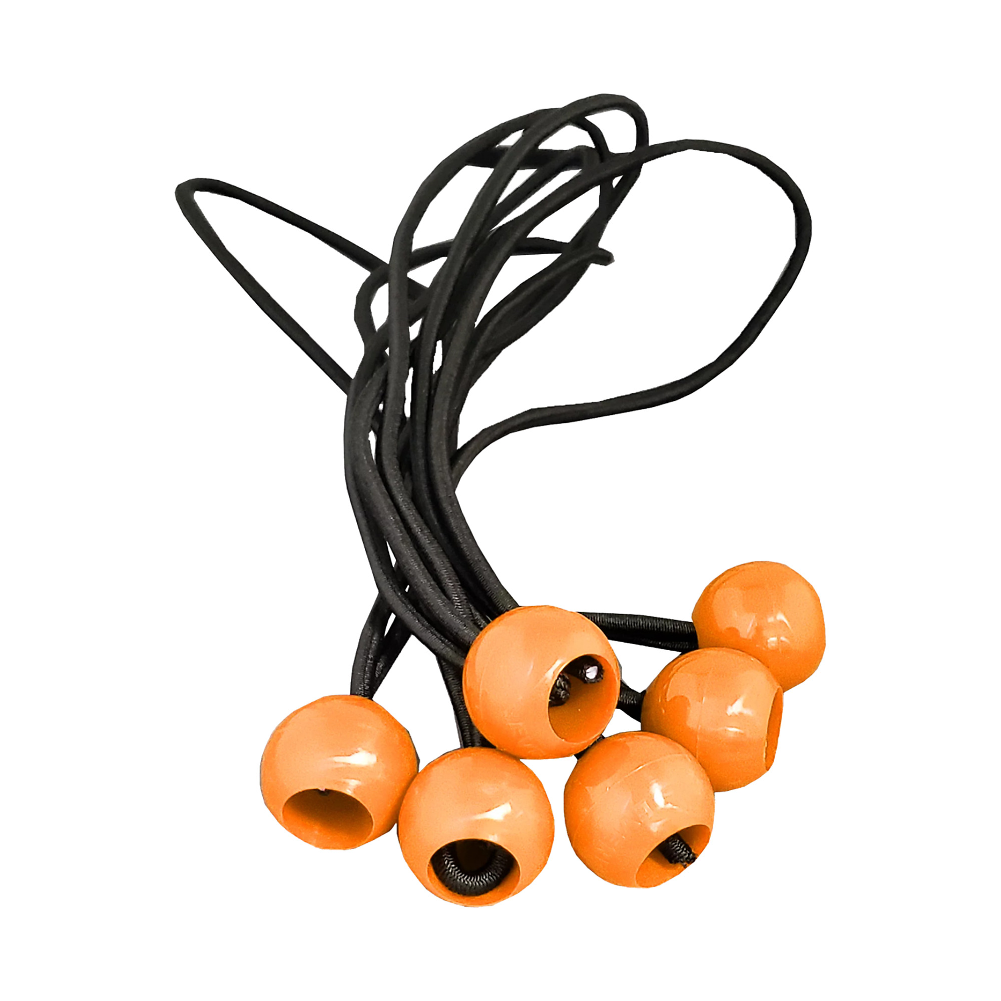 Kuma, 10in. Ball Canopy/Tarp Bungee 12pk., Orange, Straps (qty.) 12